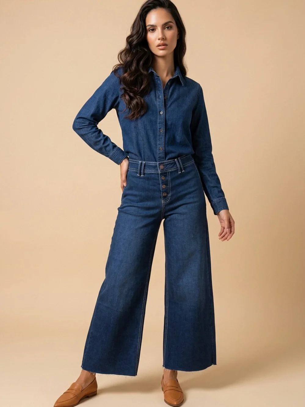 Free People Crvy Counter Culture Wide -Leg Cropped Jeans